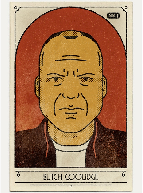 Butch Coolidge vintage look poster from Pulp Fiction