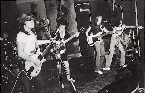 AC/DC playing an impromptu gig at CBGB's, August 27, 1977