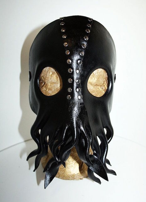 Black leather Cthulhu mask