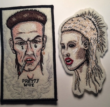 Ninja and Yolandi of Die Antwoord hand made patch