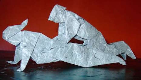 Erotic origami shapes