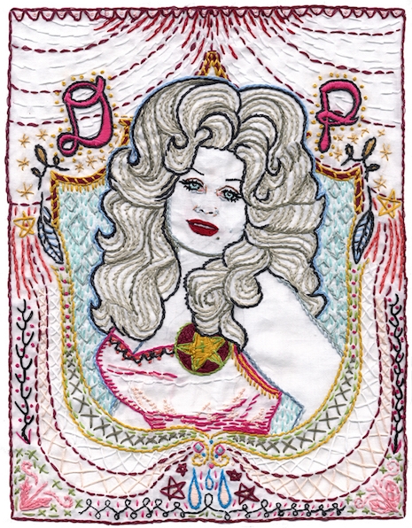 Dolly Parton embroidery