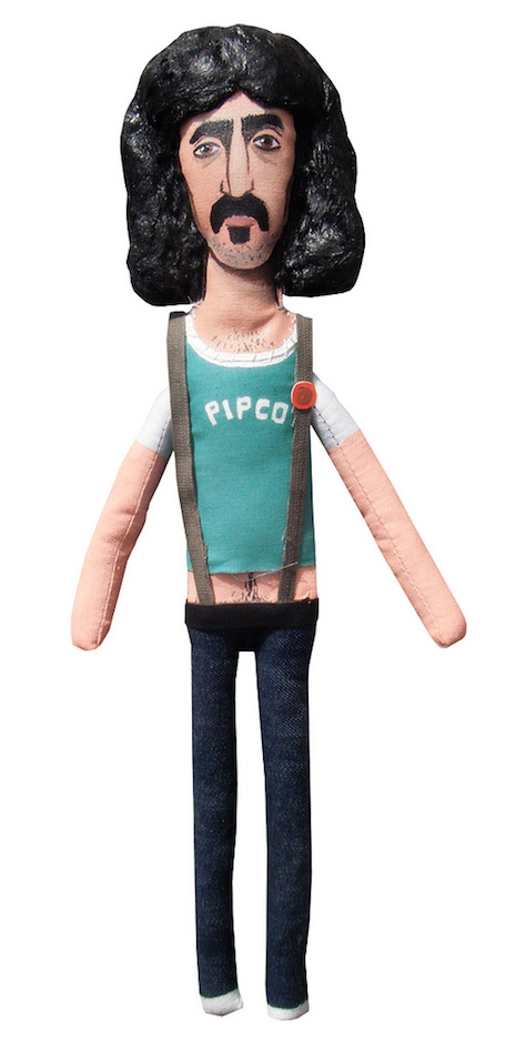 Frank Zappa plush doll by Uriel Valentin