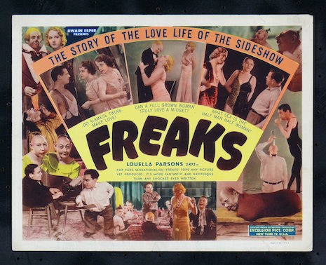 Freaks vintage lobby card, 1932