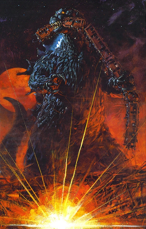 Godzilla artwork by Noriyoshi Ohrai artwork, 1980s
