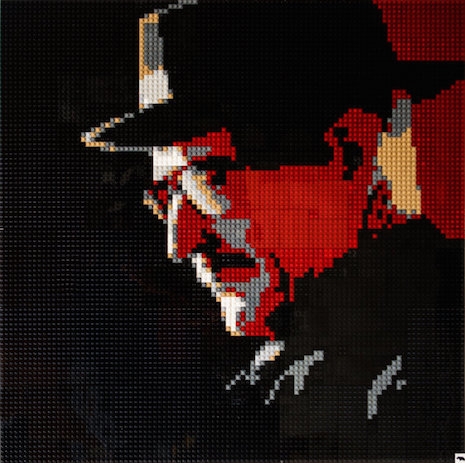 Heisenberg from Breaking Bad LEGO mosaic