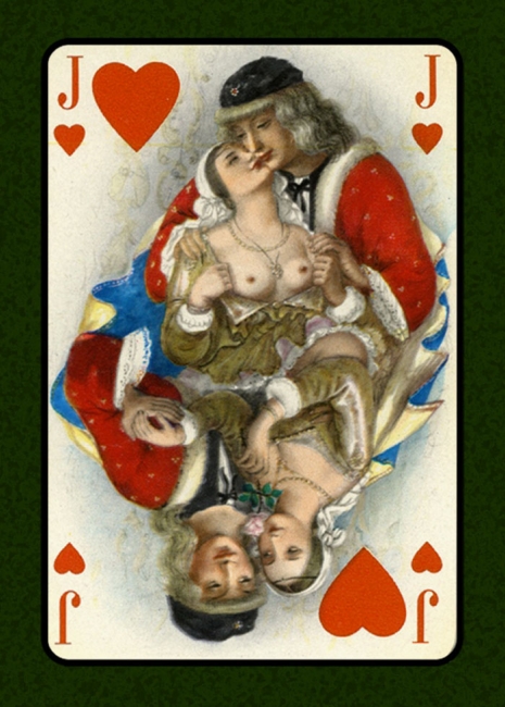Vintage erotic sexy card deck