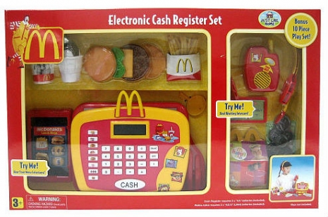 McDonalds Cash Register Head Set ONLY Play Pretend CDI 2004 Drive Thru 