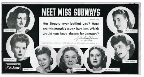 Meet the contestants for Miss Subways, 1945