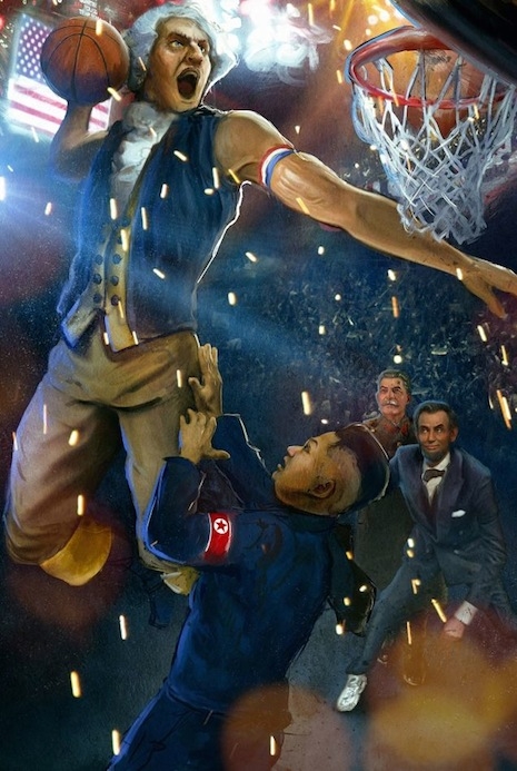 George Washington dunks on Kim Jong-un