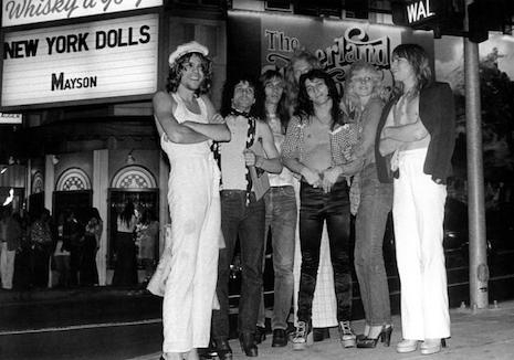 New York Dolls in front of the Whisky A Go-Go, 1970s