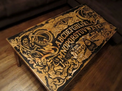 Diy Ouija Board Coffee Table Dangerous Minds - Diy Ouija Board Coffee Table