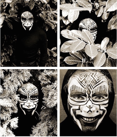 Peter Gabriel hiding in the bushes, 1981