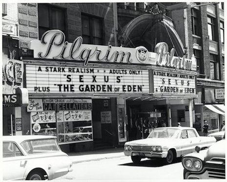 The legendary Pilgrim Theater in the Combat Zone, 1970
