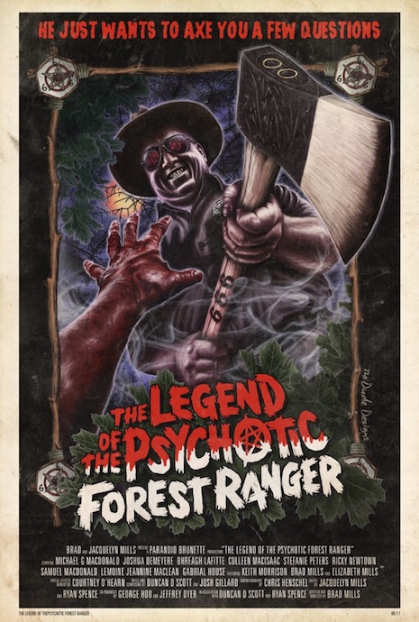 The Legend of the Psychotic Forest Ranger (Canada) film poster, 2011