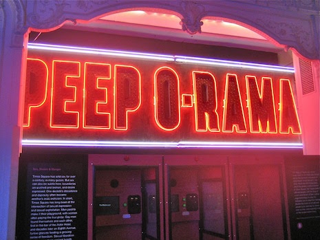 The restored version of the Peep O-Rama in Times Square, New York