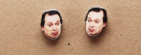 Steve Buscemi stud earrings