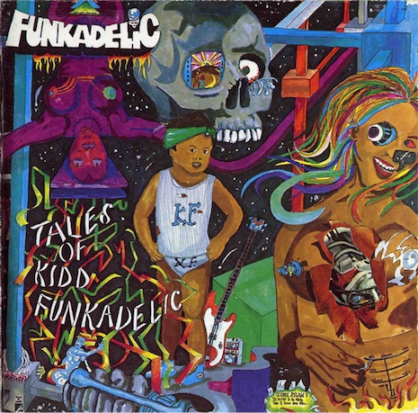 Artwork from the Funkadelic album, Tales of Kidd Funkadelic by Pedro Bell