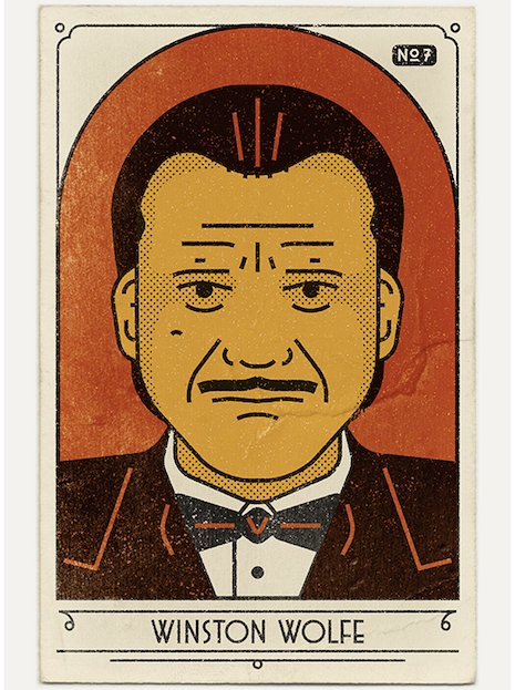 Winston Wolfe vintage look poster from Pulp Fiction