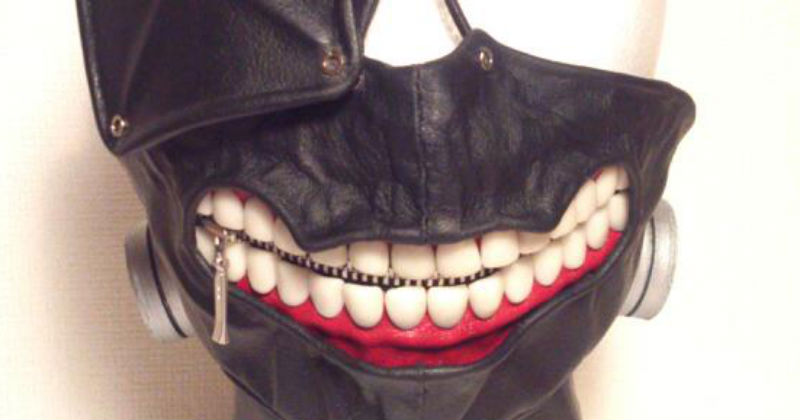 Laughing gimp mask with teeth is a f*cking nightmare