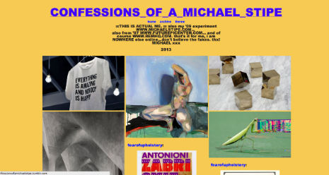 What? You’re the world’s biggest REM fan but you haven’t visited Michael Stipe’s awesome Tumblr yet?
