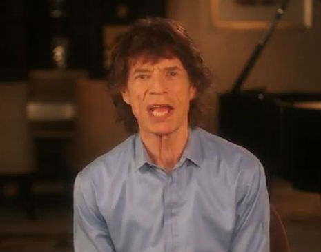 Mick Jagger just oozes sincerity!