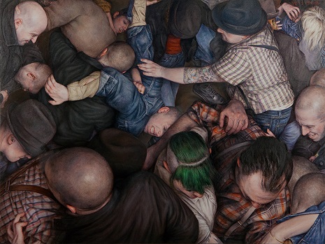 Mosh Pits (Human and Otherwise): Old master painting style captures the wildness of the crowd