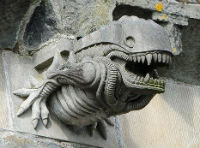 ‘Alien’-like gargoyle on 13th century Abbey inspires extraterrestrial speculation