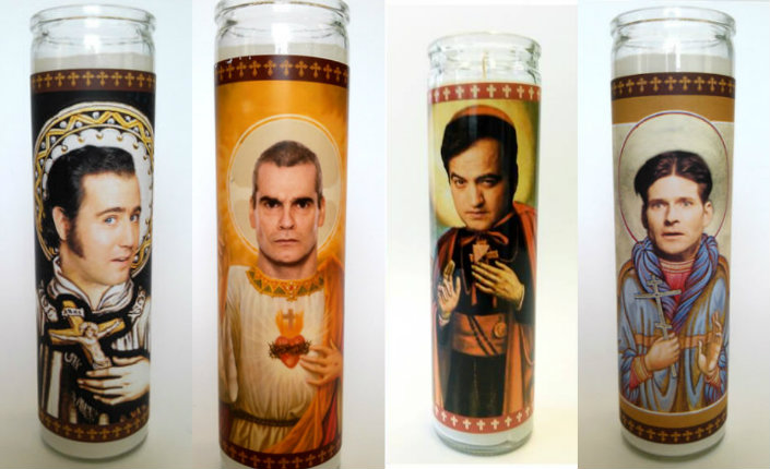 Andy Kaufman, Crispin Glover, John Belushi, Henry Rollins (and more) prayer candles