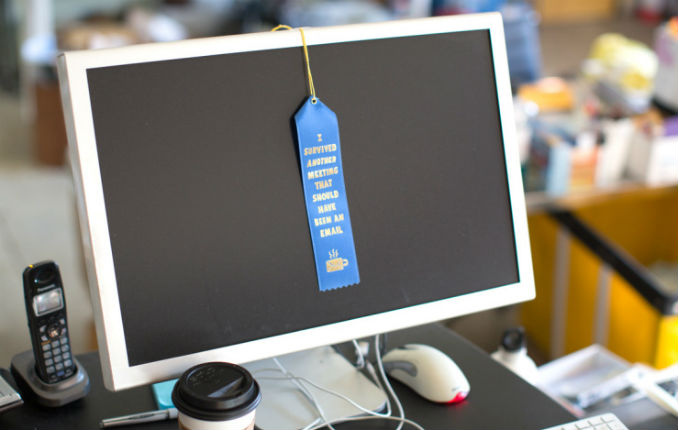 ‘I Survived Another Meeting That Should Have Been An Email’ ribbon