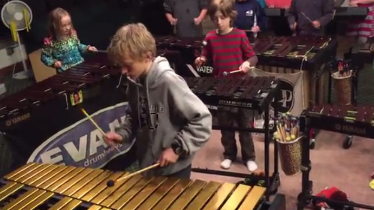 Kickass kids cover Led Zeppelin songs on xylophones!