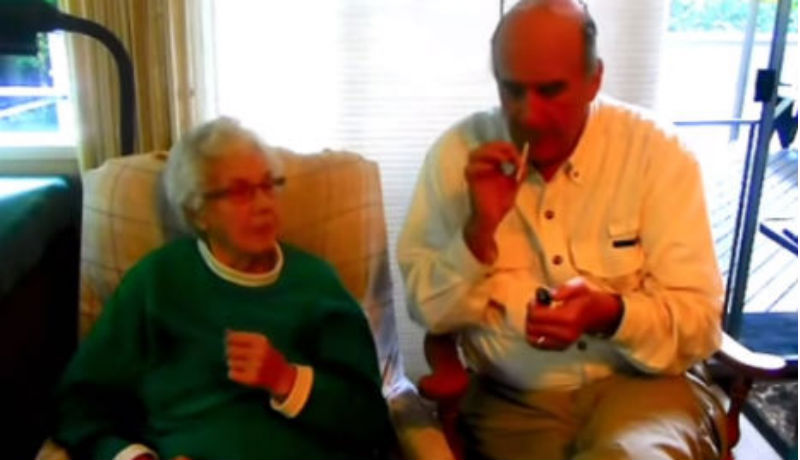 93-year-old great grandmother smoking weed for the first time
