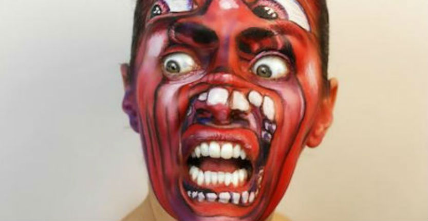 ‘In the Court of the Crimson King’ album cover face paint