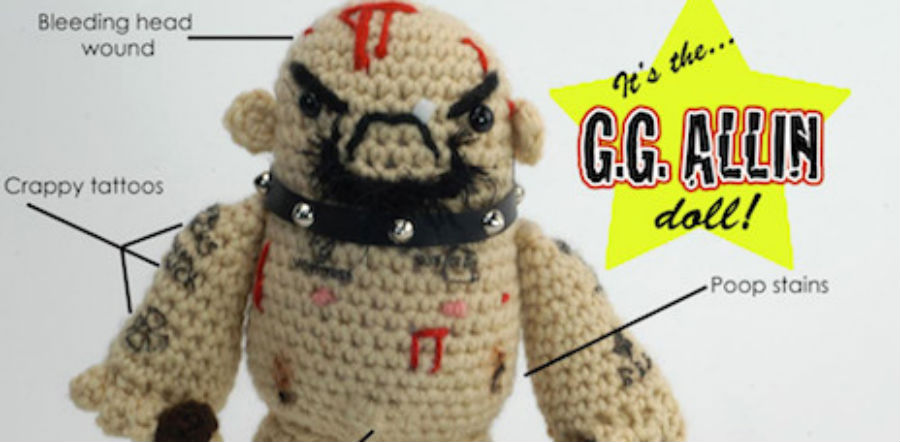 Crappy tattoos, bleeding wounds and poop stains: It’s the GG Allin Doll!