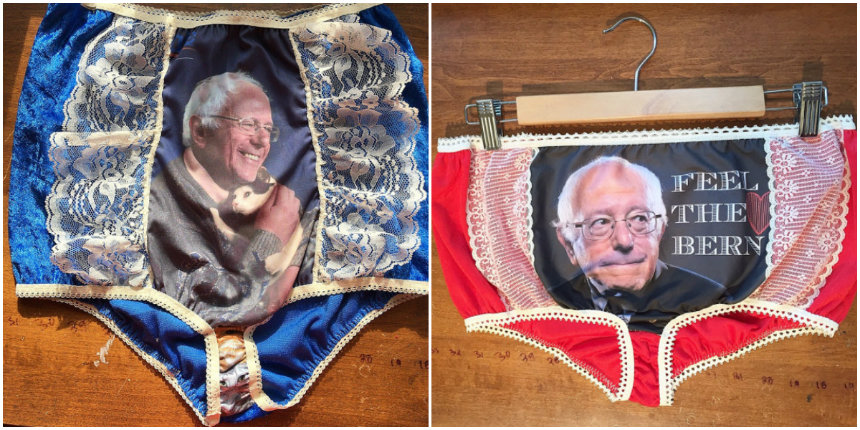 Yep, there’s sexy Bernie Sanders underwear!