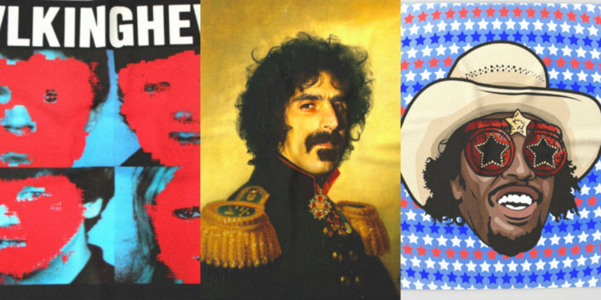 Stay warm with Talking Heads, Zappa, Bootsy Collins, Nina Hagen & Peter Sellers throw blankets!