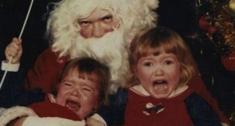 Bad Santa: Creepy vintage photos of some nightmares before Christmas