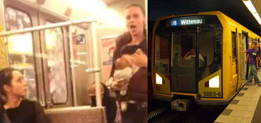 Odd woman makes fellow train passengers very uncomfortable