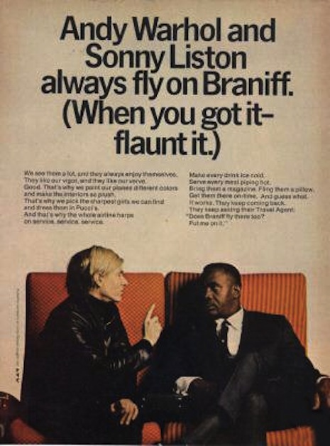 Art & Commerce: Andy Warhol and Salvador Dalí‘s commercials for Braniff Airways, 1967