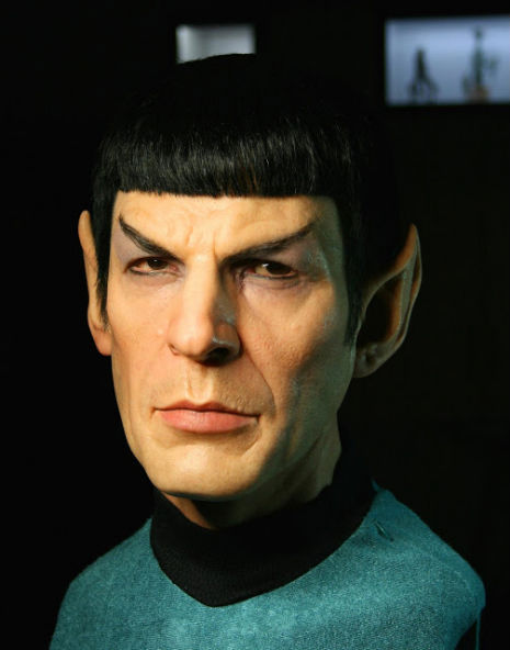 Impressive lifelike sculpture of Mr. Spock