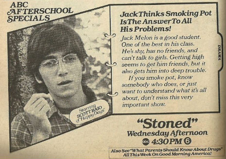 Chachi loves reefer: Scott Baio in ‘Stoned,’ 1980