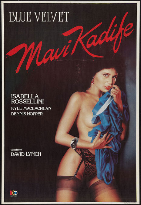 ‘Sexy’ Turkish theatrical poster for David Lynch’s ‘Blue Velvet’