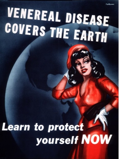 Foxy ‘procurable women’ of World War II venereal disease posters
