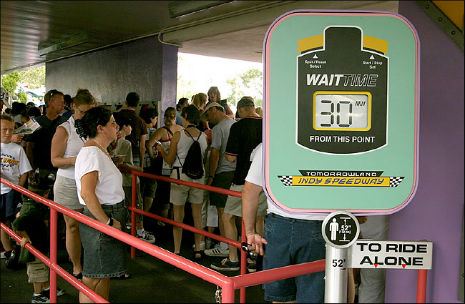 Puke-provoking rich people hire the handicapped so their kids can cut lines at Disney World